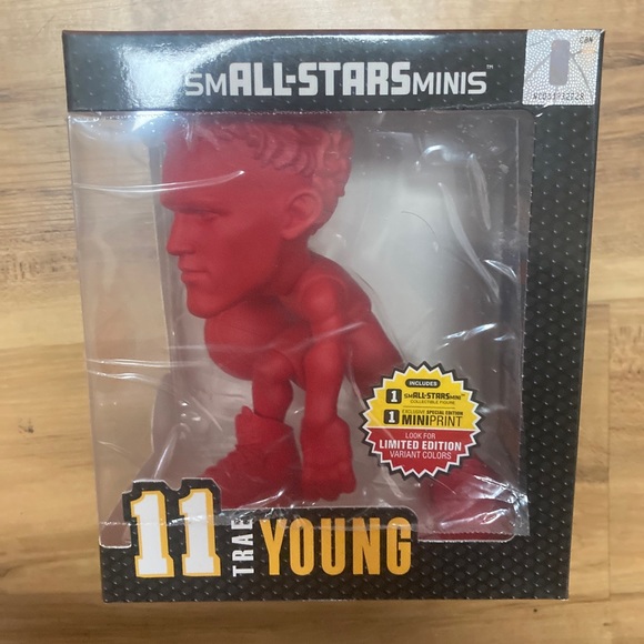 smALL-STARS Minis NBA #11 Trae Young Atlanta Hawks 6" RED CHASE VARIANT - Picture 1 of 4